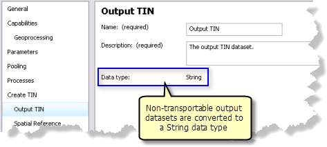Non-transportable output is converted to a string Non-transportable output is converted to a string
